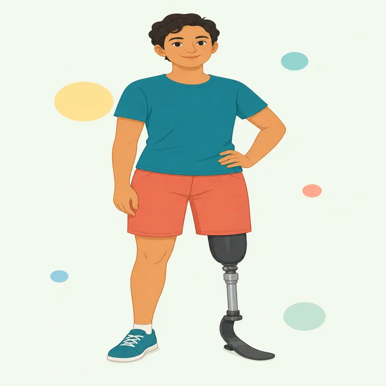prosthesis（義肢、人工補綴物・名詞）の覚え方イラスト — まず形容詞 prosthetic をセットで覚えると定着しやすいです