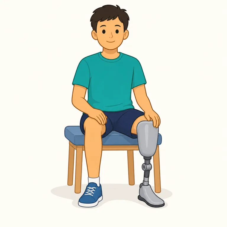 prosthetic（人工装具、義肢・noun）の覚え方イラスト