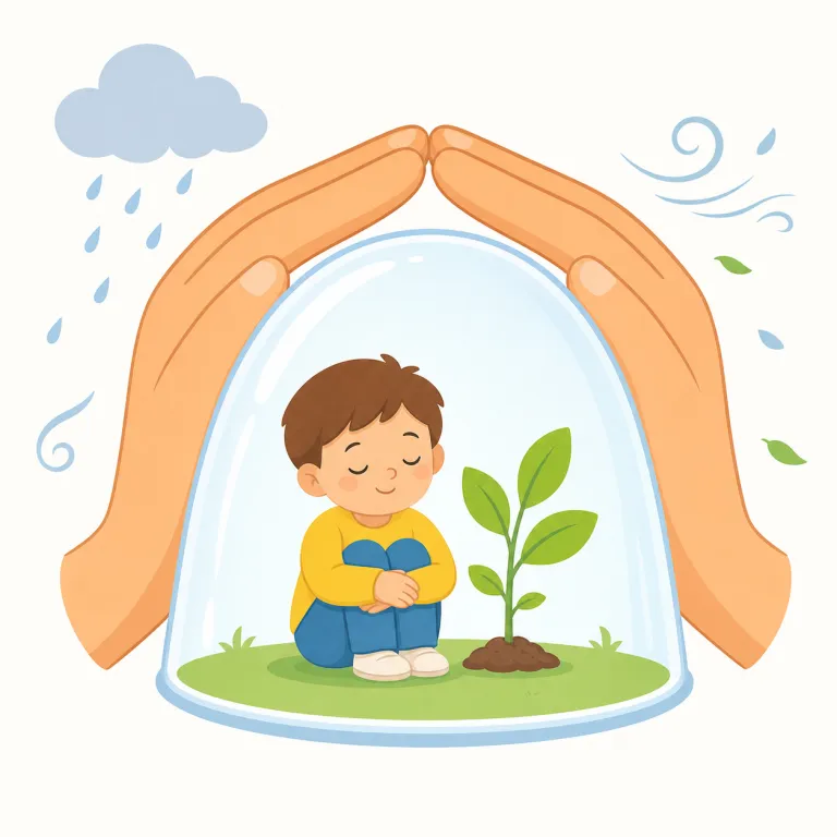 protection（庇護・noun）の覚え方イラスト
