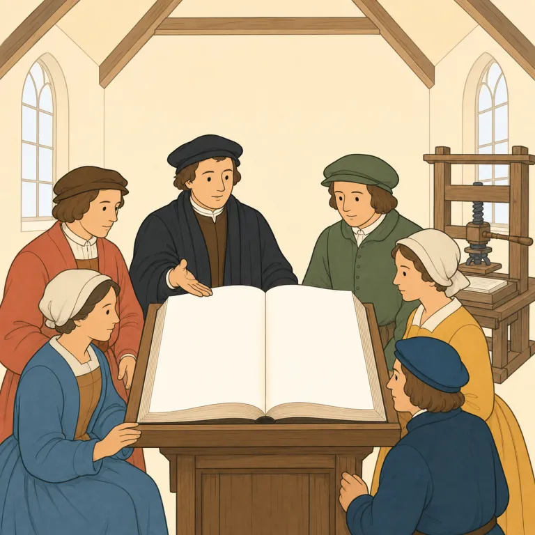 protestantism（プロテスタント主義・名詞）の覚え方イラスト — まず Protestant を先に押さえると覚えやすい語です