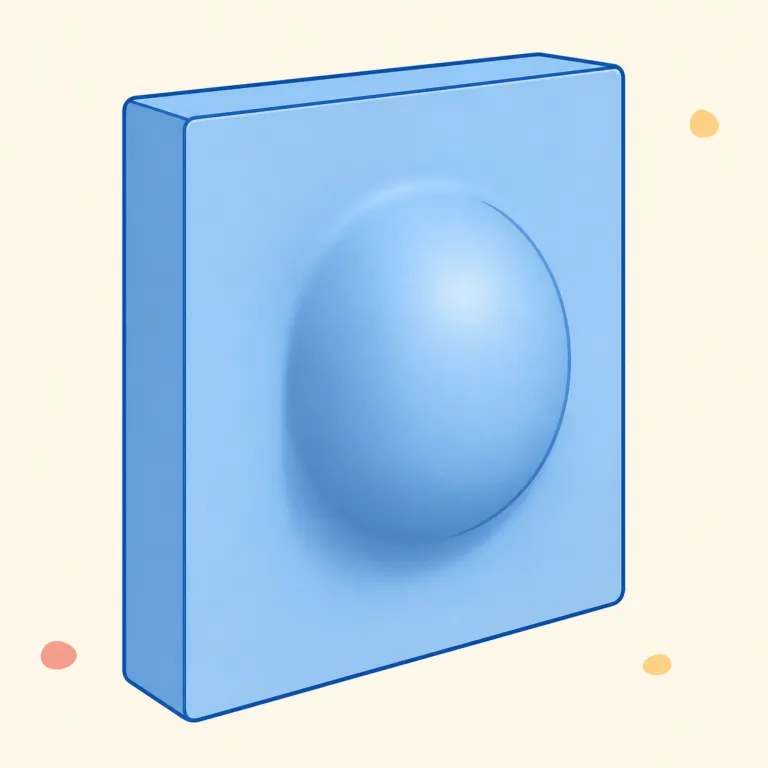 protrusion（突出・名詞）の覚え方イラスト — protrusion は動詞 protrude「突き出る」から考えると覚えやすい語です
