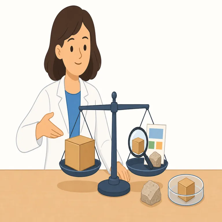 prove（証明する・動詞）の覚え方イラスト — prove は proof「証拠」と結びつけると、「証拠を使って正しさを示す」と整理しやすい語です