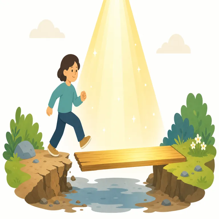 providential（幸運な・形容詞）の覚え方イラスト — providential は providence「神意・摂理」に由来し、人の計画を超えて都合よく起きた「幸運な」を表す形容詞です