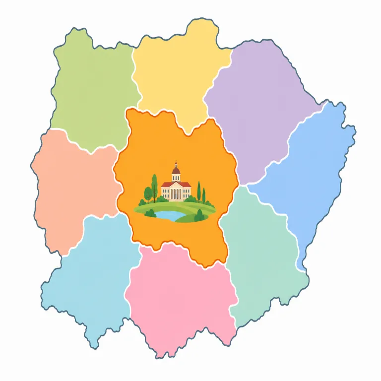 province（州・名詞）の覚え方イラスト — province は、国を構成する大きな行政区画としての「州・省」を表す語として覚えます
