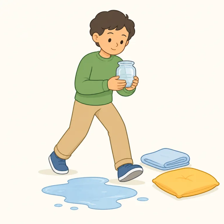 prudently（慎重に・副詞）の覚え方イラスト — このエントリの prudently は「賢明に」という広い判断のよさではなく、危険や損失を避けるために慎重に動く意味に絞って覚える