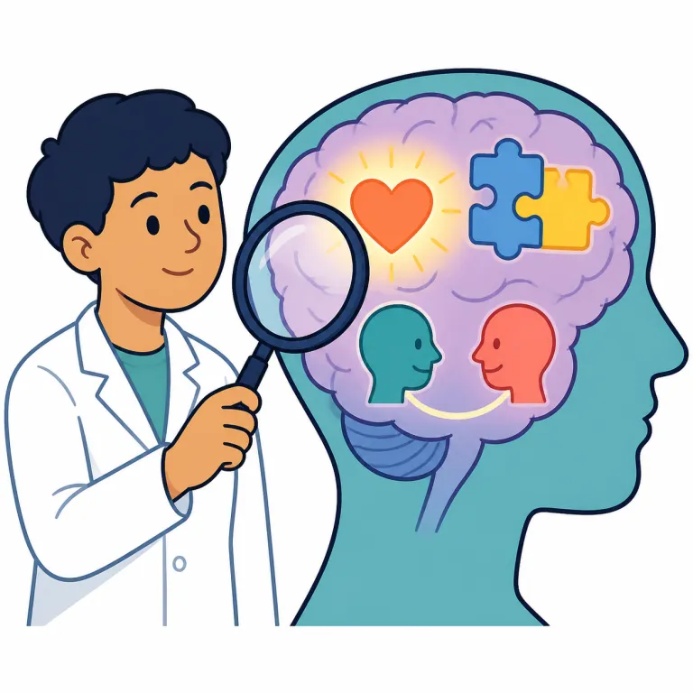 psych（心理学・noun）の覚え方イラスト