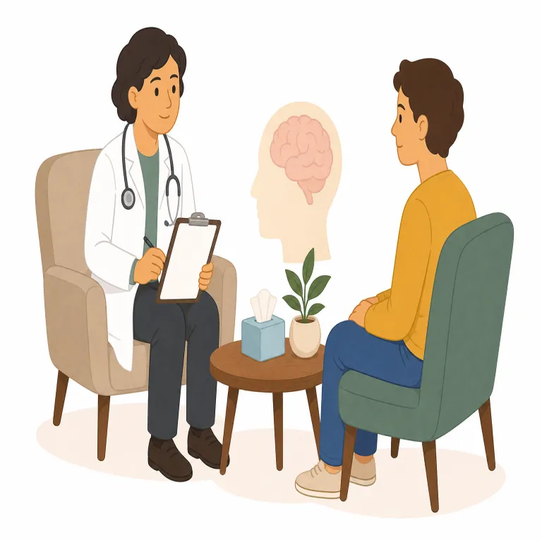 psychiatristの覚え方イラスト