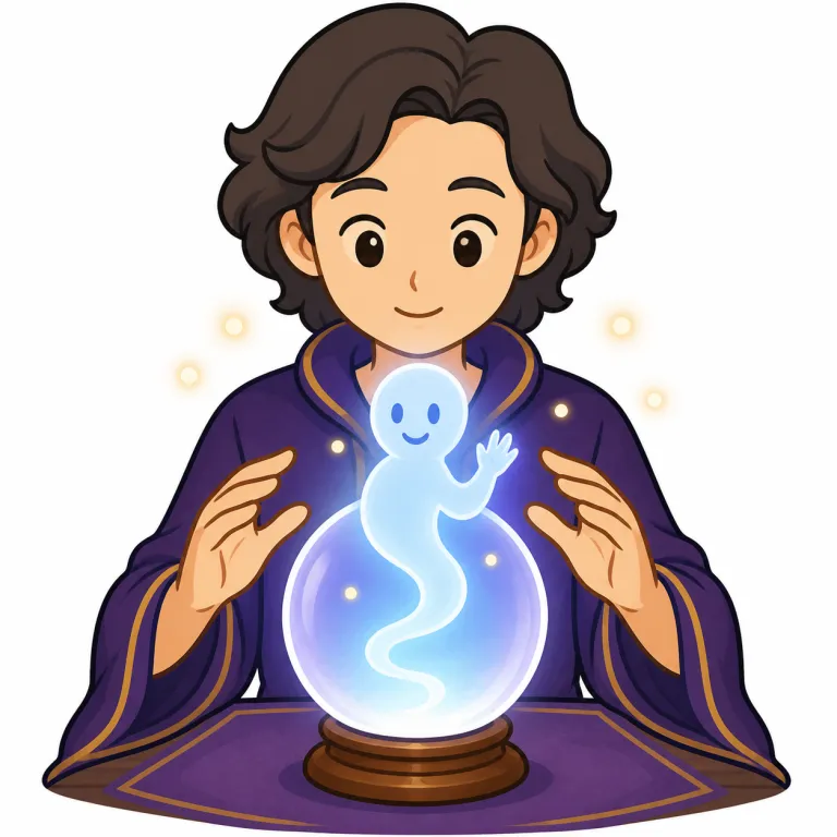 psychic（霊能者・noun）の覚え方イラスト