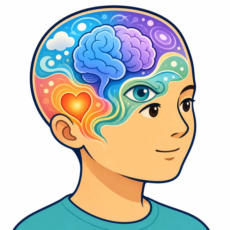 psychology（心理・noun）の覚え方イラスト