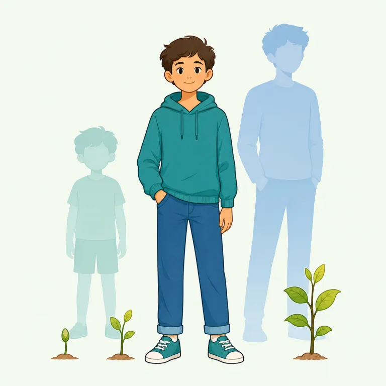 pubescent（思春期の・形容詞）の覚え方イラスト — puberty（思春期）を知っていれば覚えやすい語です