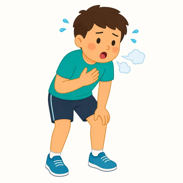 puffing（煙をふかす・動詞）の覚え方イラスト — puff は「ぷっと短く吹く・吐く」イメージの語で、puffing はその動作が続いている形です