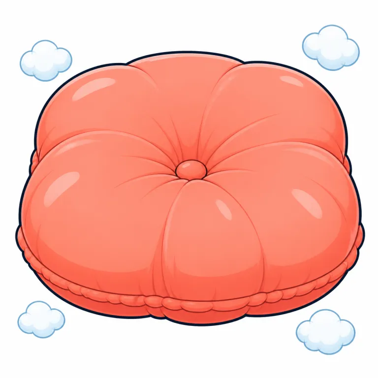 puffy（ふくらんだ・adjective）の覚え方イラスト