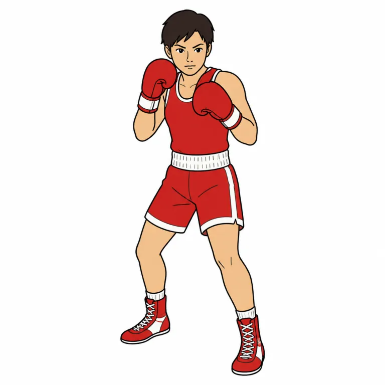 pugilist（拳闘士・noun）の覚え方イラスト
