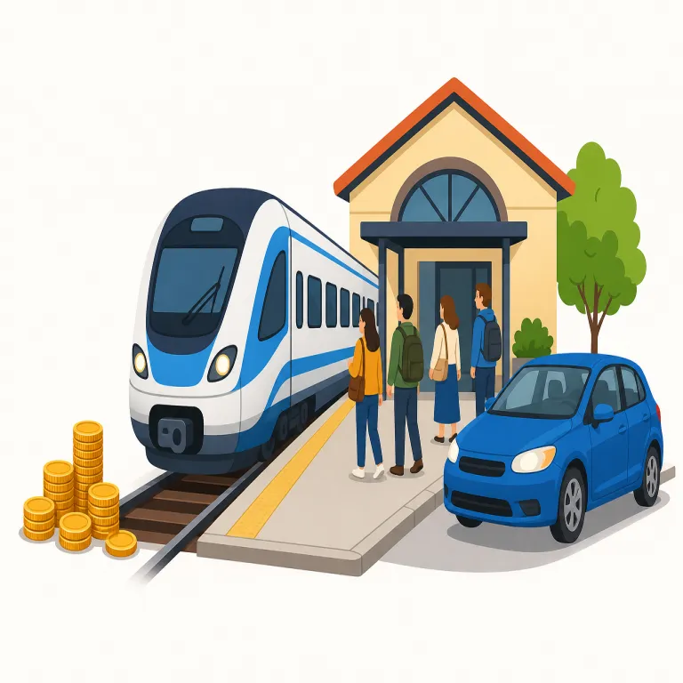 pull in（（列車などが）到着する、（車が）脇に寄せて止まる、（人・金などを）集める・句動詞）の覚え方イラスト — 核は pull「引く」+ in「内側へ」