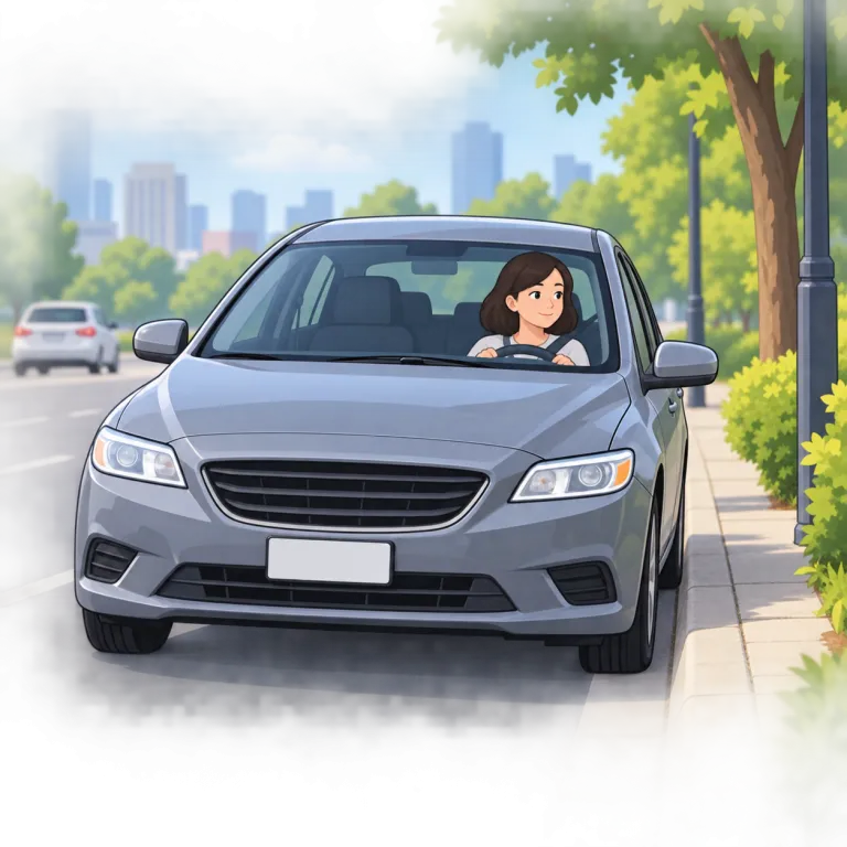 pull in（（車を）脇に寄せて止める・phrasal_verb）の覚え方イラスト