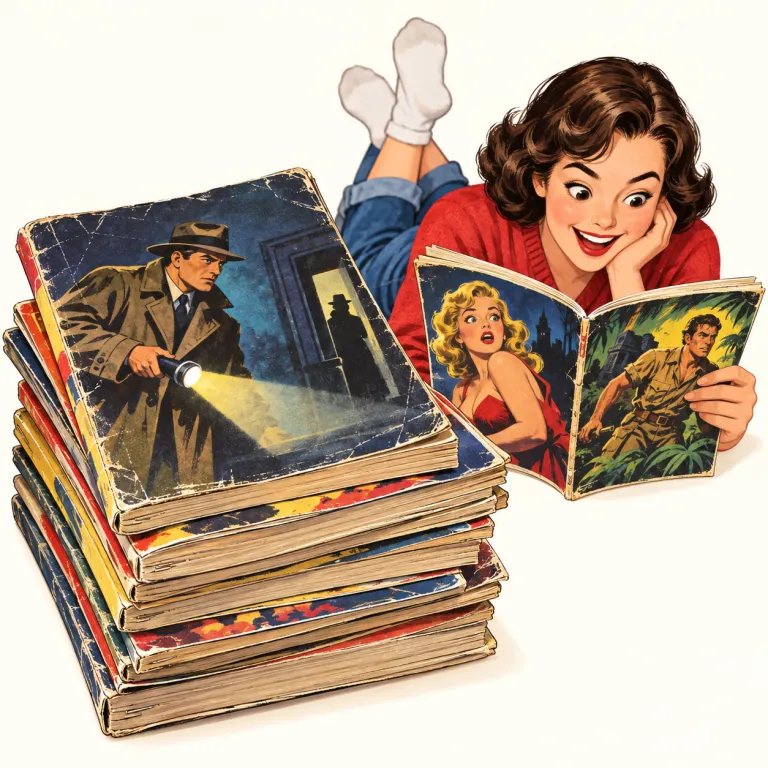 pulp（低俗小説、通俗誌・noun）の覚え方イラスト
