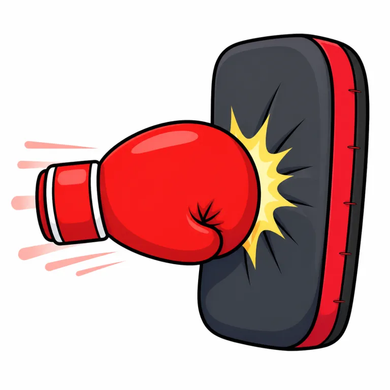 punch（パンチ、一撃・noun）の覚え方イラスト