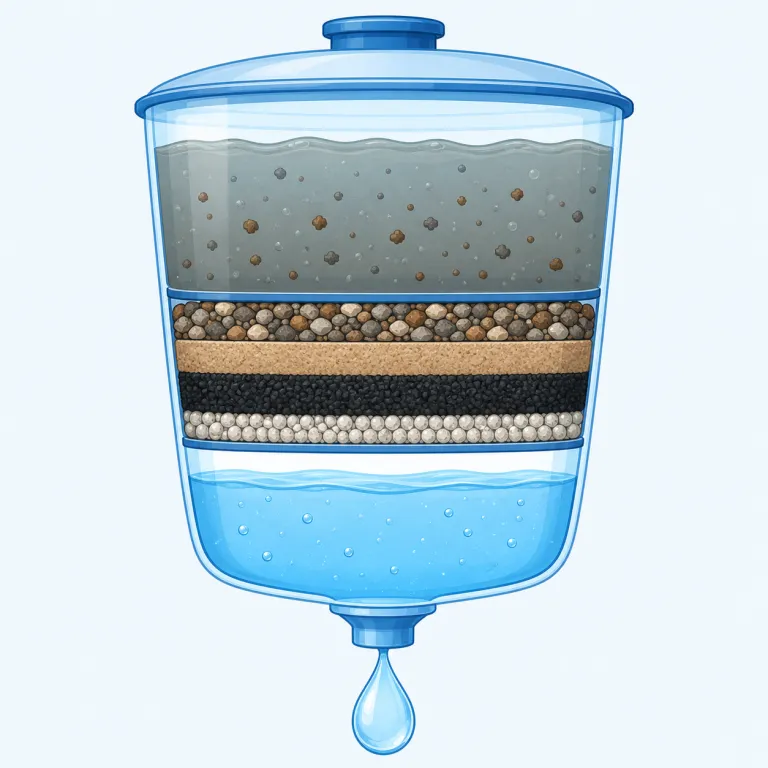 purification（浄化・名詞）の覚え方イラスト — この purification は、物質を高純度にする「精製」とは別に、水・空気・心身などから汚れや有害なものを取り除く「浄化」として覚えます