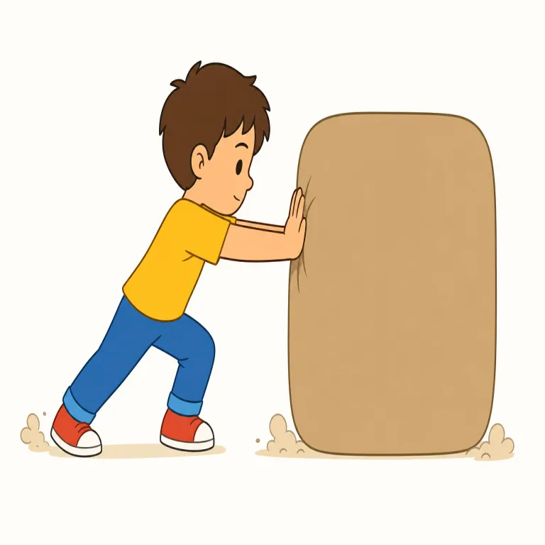 pushingの覚え方イラスト