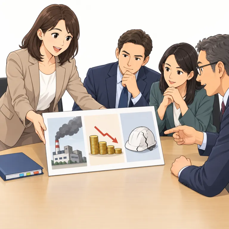 put forward（提示する・phrasal_verb）の覚え方イラスト