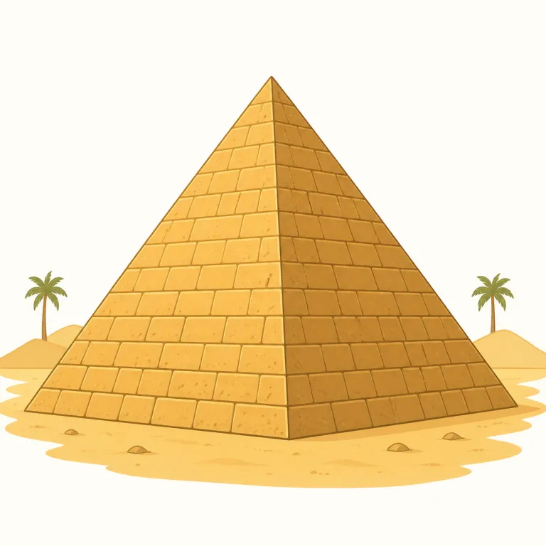 pyramid（ピラミッド・名詞）の覚え方イラスト