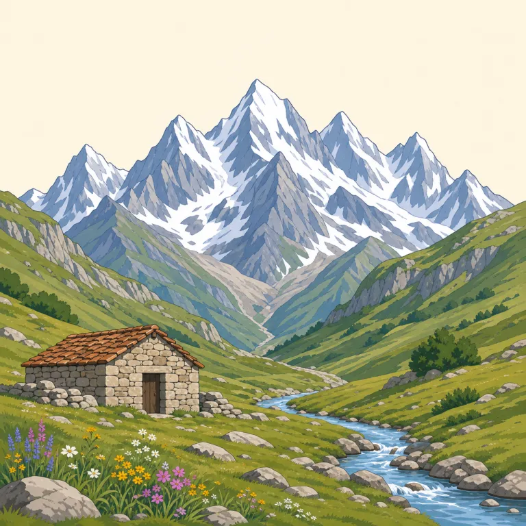 pyrenean（ピレネー山脈の・形容詞）の覚え方イラスト — 地名から作る形容詞として覚えるのが近道