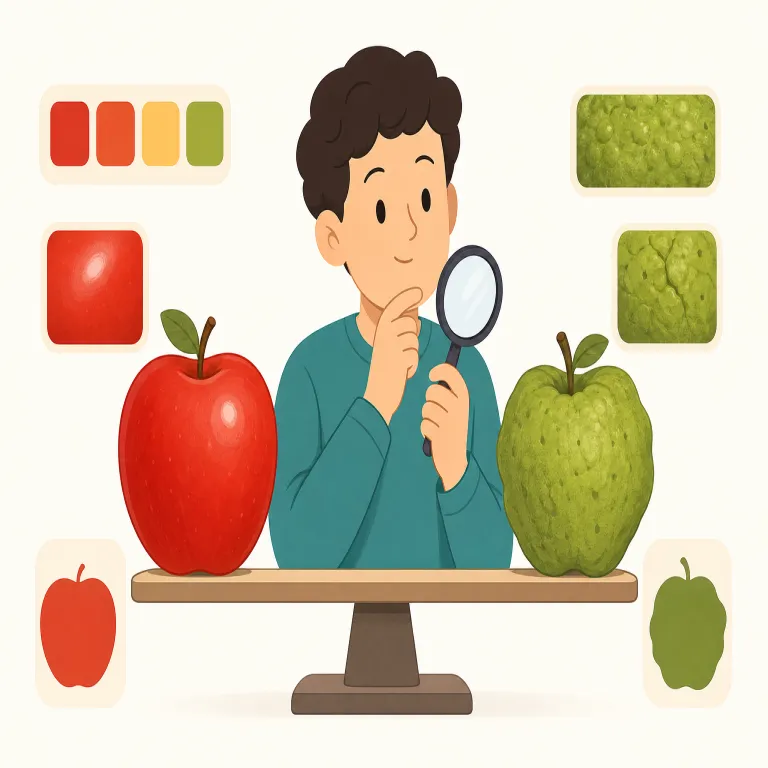 qualitatively（定性的に・副詞）の覚え方イラスト — quality（質）を思い出すと入口が作れます