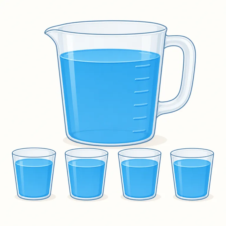 quart（4分の1ガロン・名詞）の覚え方イラスト — quart は quarter「4分の1」と同じ「4」の発想で覚えるとよい語です