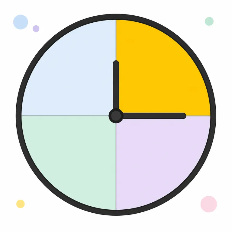 quarter（15分・noun）の覚え方イラスト