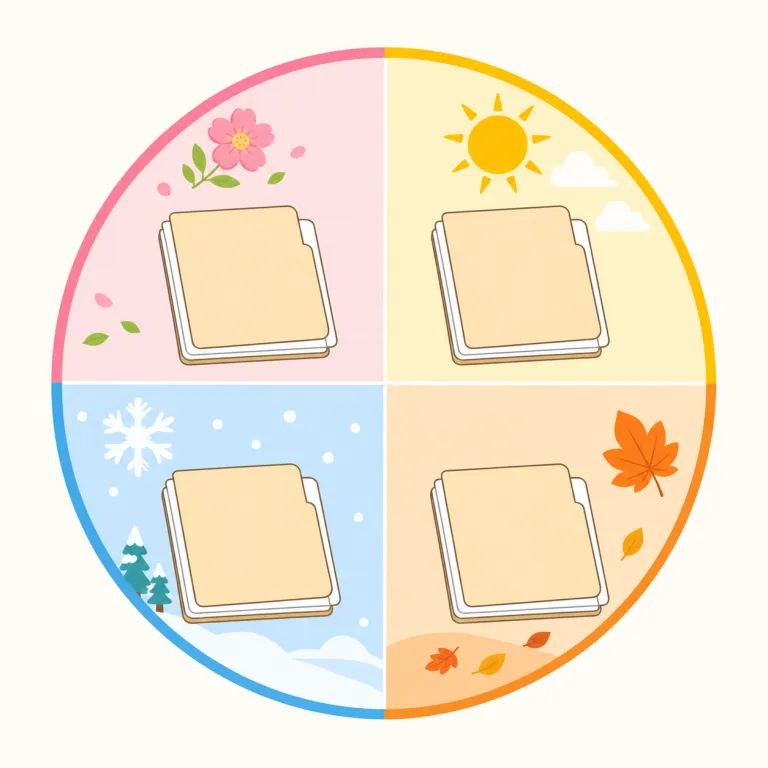 quarterlyの覚え方イラスト