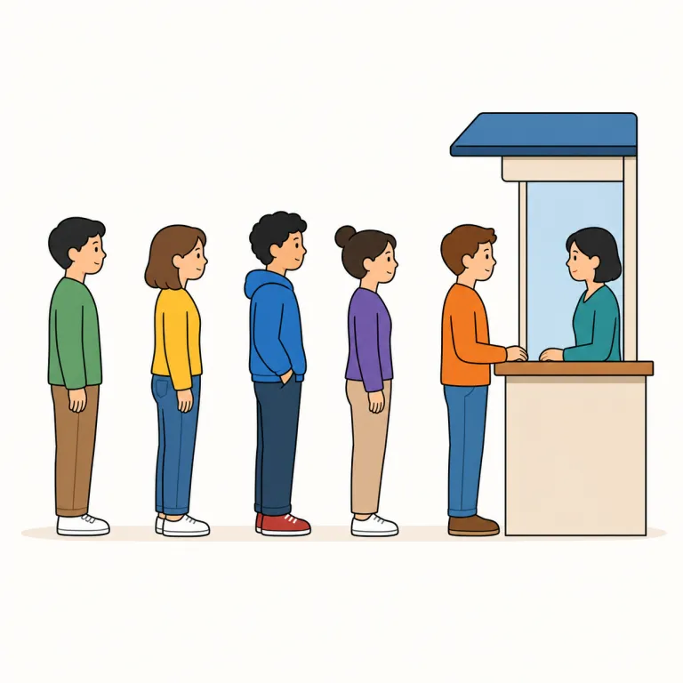 queueの覚え方イラスト