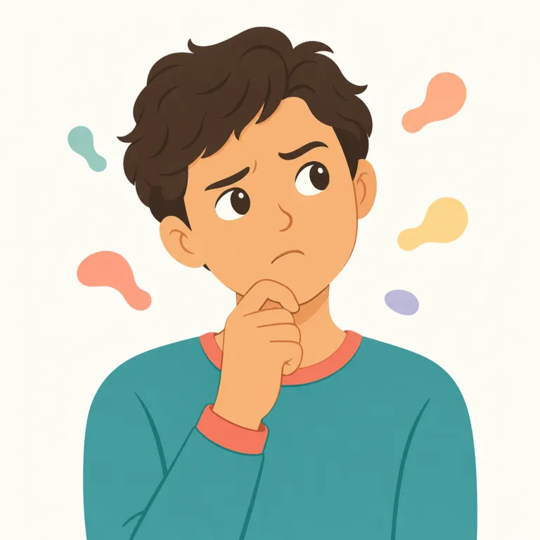 quizzical（訝しげな・形容詞）の覚え方イラスト — `quiz` が分かれば覚えやすい語です