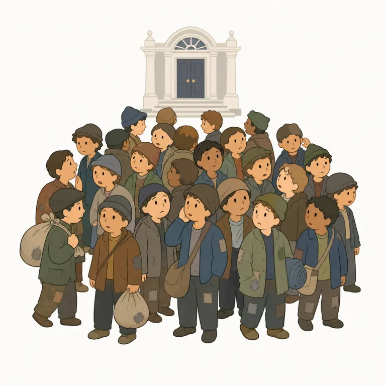rabble（下層民・noun）の覚え方イラスト