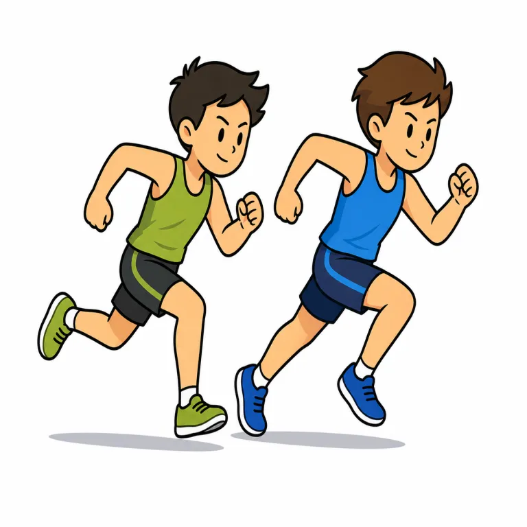 race（競争する・verb）の覚え方イラスト