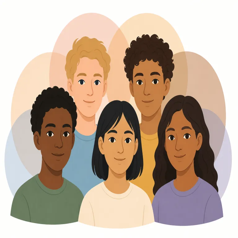 racial（人種的な・形容詞）の覚え方イラスト — まず race を核に覚える