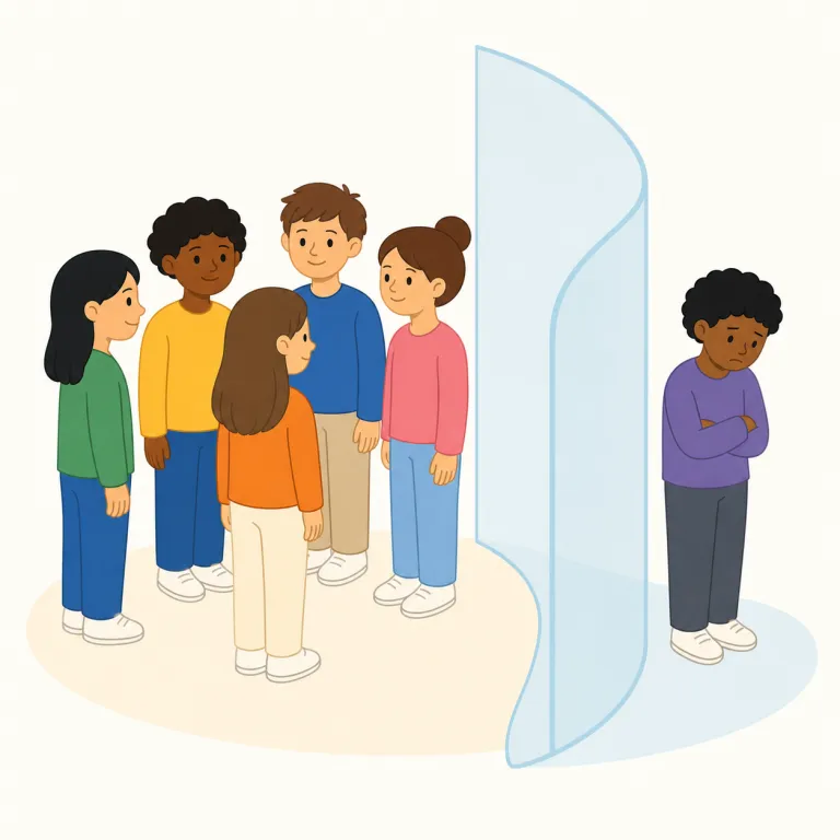 racism（人種差別・名詞）の覚え方イラスト — このエントリでは racism を、思想名としての「人種主義」ではなく、その考えが具体的な扱いとして表れる「人種差別」の意味で覚えます