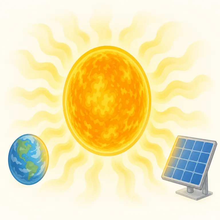 radiative（放射の・形容詞）の覚え方イラスト — radiate「放射する」や radiation「放射線」を知っていれば、その形容詞版だと押さえると覚えやすいです