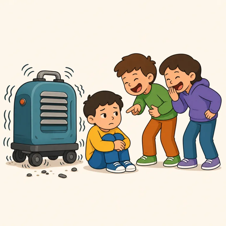 ragging（からかい、いじめ・名詞）の覚え方イラスト — ragging は rag「しつこくからかう」に -ing が付いて、行為名になった形です