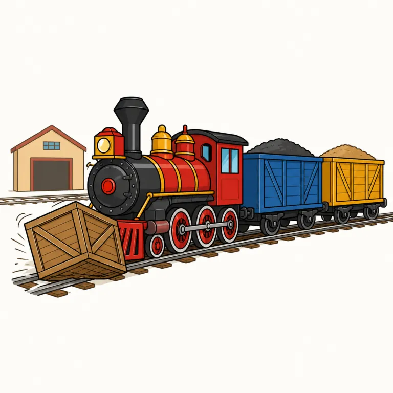 railroading（鉄道事業、強引な押し通し・noun）の覚え方イラスト