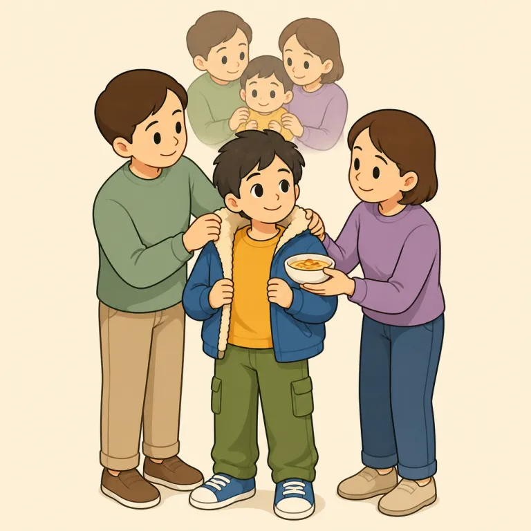 raised（育てられた、育った・adjective）の覚え方イラスト