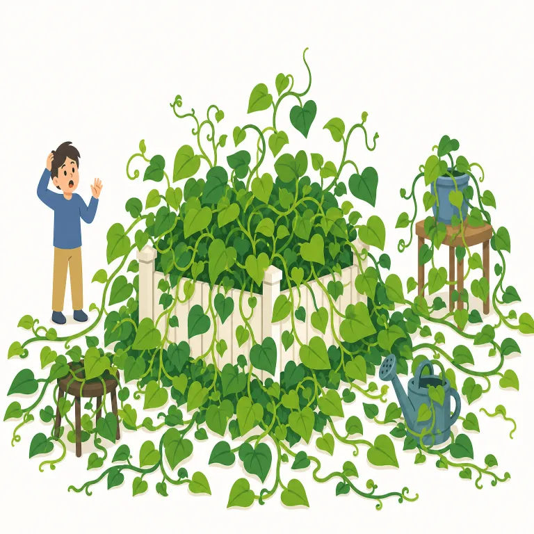 rampant（横行する・形容詞）の覚え方イラスト — rampant は、犯罪・汚職・噂・病気など、悪いものが止められず急速に広がっている状態を表す形容詞として覚えます