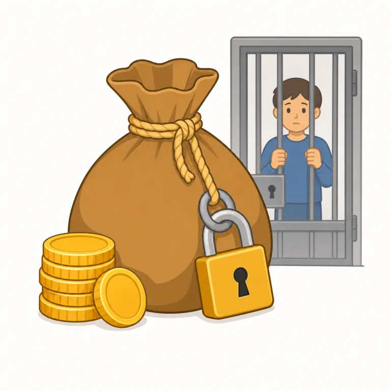 ransom（身代金・名詞）の覚え方イラスト — ransom は「返還のために脅されて払う金」と場面ごと覚える名詞です