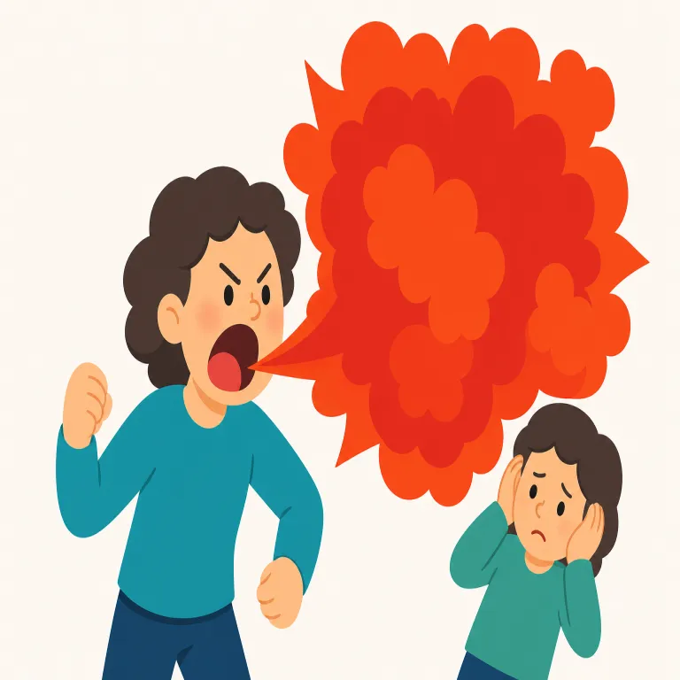 rant（暴言・noun）の覚え方イラスト