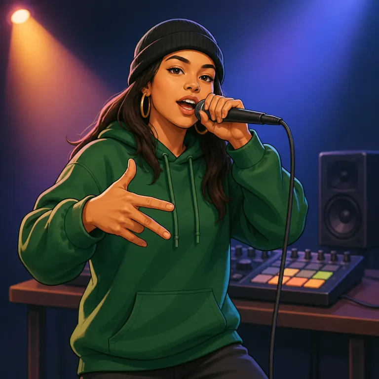 rap（ラップする・動詞）の覚え方イラスト