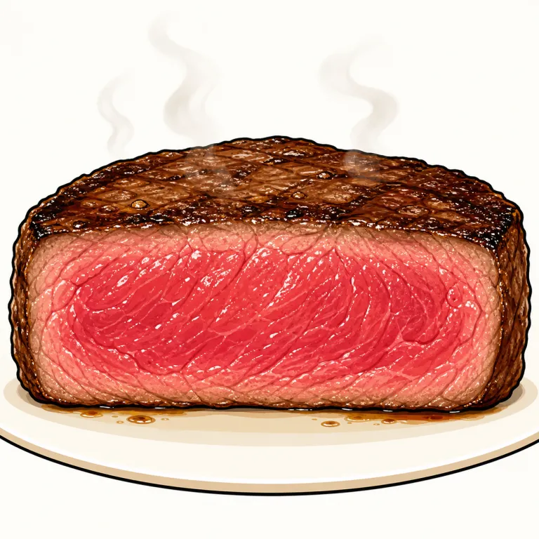 rare（半生の、レアの・adjective）の覚え方イラスト