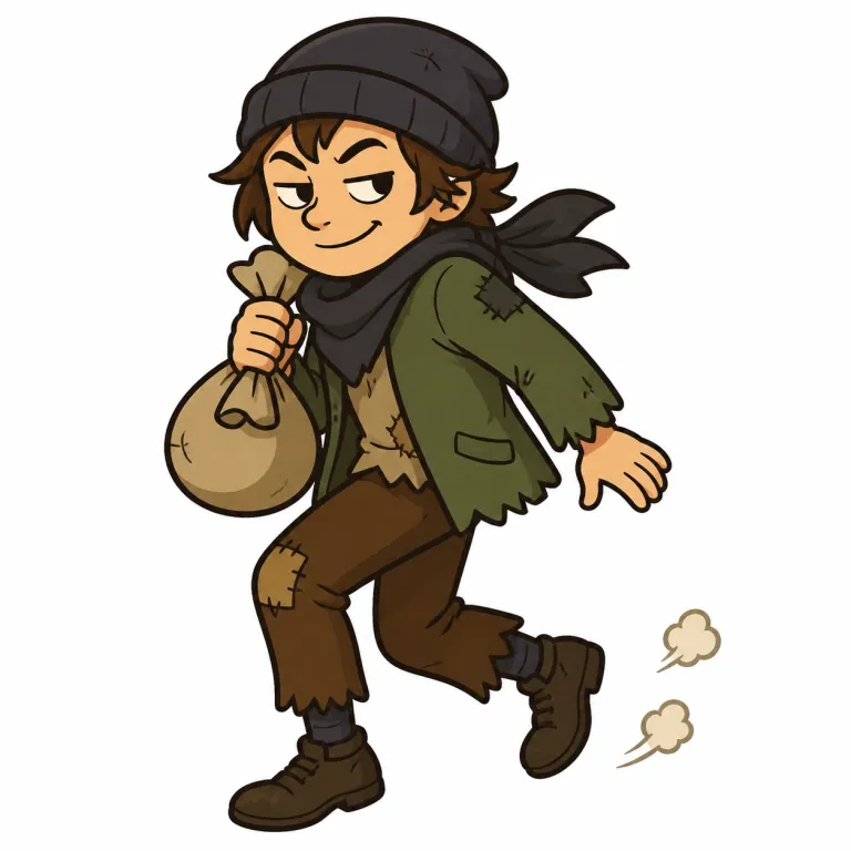 rascal（ならず者・noun）の覚え方イラスト