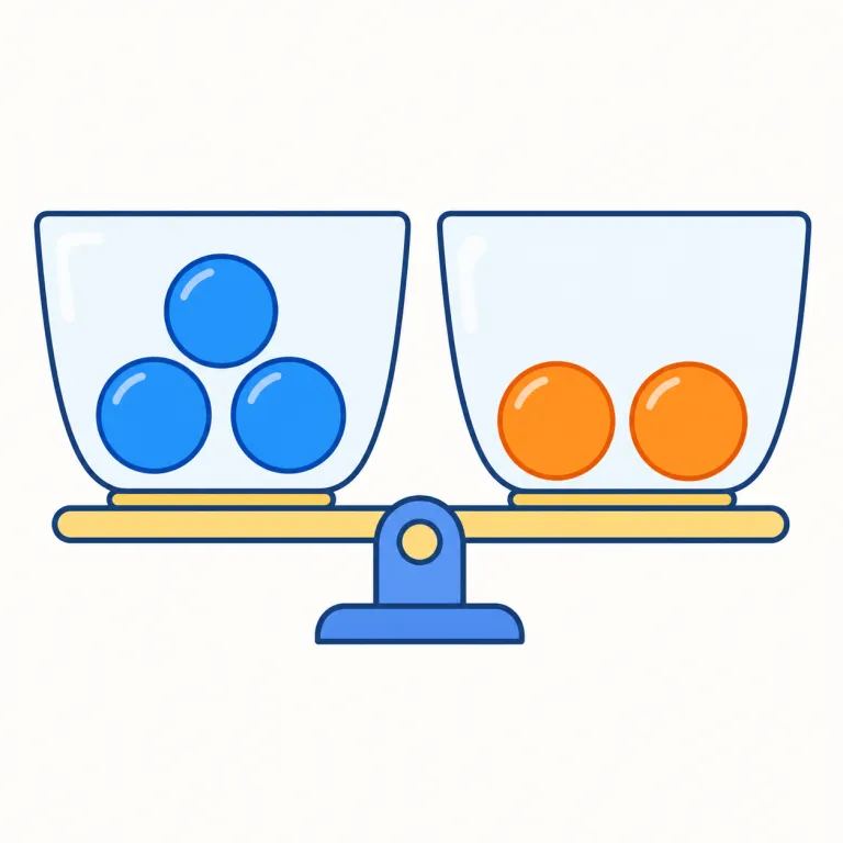 ratio（比率・名詞）の覚え方イラスト — この意味の ratio は、単に「全体に占める割合」ではなく、二つ以上の量を A:B や A to B の形で並べて比べる数の関係を指します