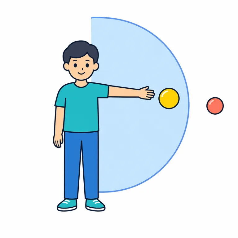 reach（手の届く範囲・noun）の覚え方イラスト