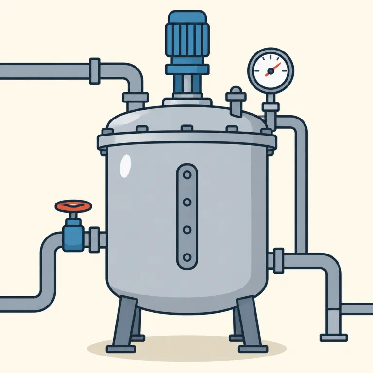 reactor（反応器・noun）の覚え方イラスト