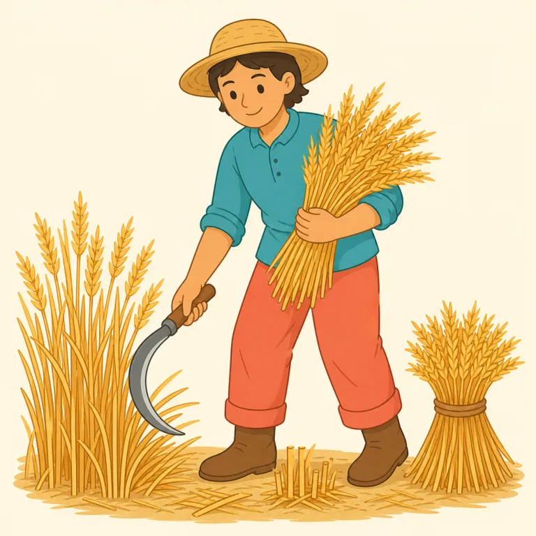 reaper（刈り取る人・名詞）の覚え方イラスト — まず `-er` は teacher / writer / farmer と同じ「〜する人」